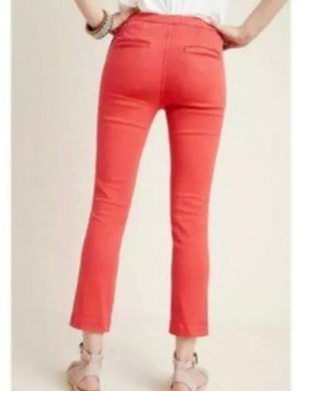 Anthropologie PILCRO Coral Cropped High-Rise legging fit jeans Women’s size 29